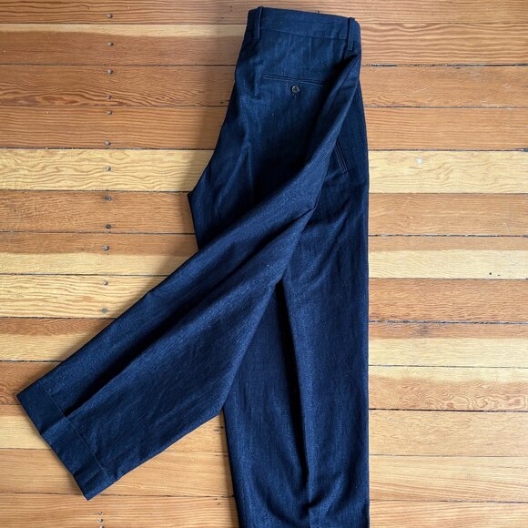 Paul Smith Baggy Wide Leg Pleated Trousers - Picture 4 of 7